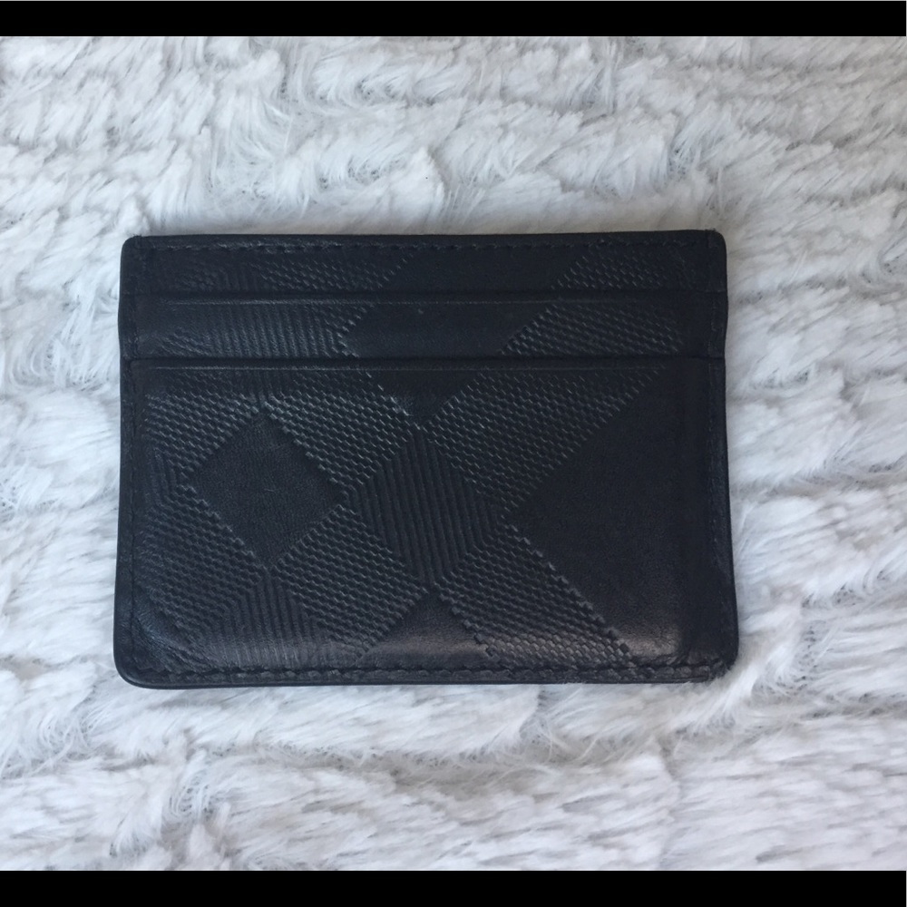 Burberry check card holder